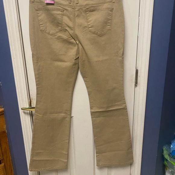 Nobo No Boundaries size 15 Jr uniform khaki pants high waist - Picture 3 of 8